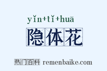 隐体花是什么意思的图片
